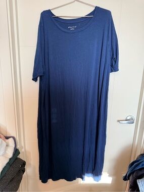 Ava & Viv Navy T-Shirt Dress